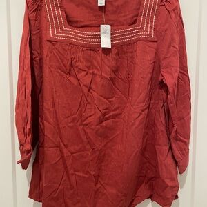 Women's Red Blouse
